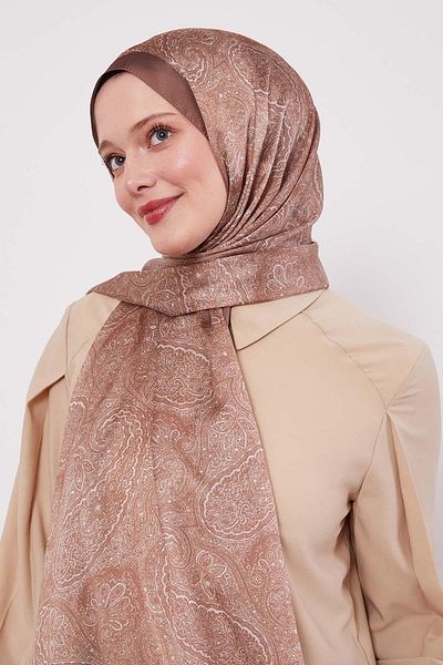 Levidor K.Mink Authentic Pattern Indian Silk Shawl