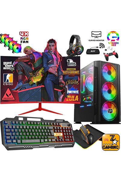 Dms Ryzen 5 5500 32GB Ram 1tb M.2 SSD RX580 8gb 23.8" Oyuncu Masaüstü Bilgisayar