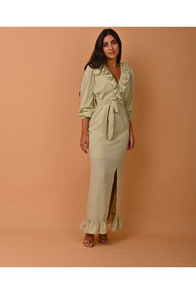 OMNIAH Women's long-sleeved silk dress