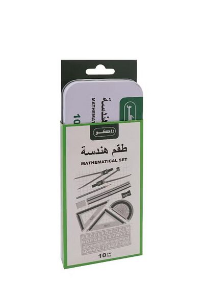 Roco Geometry Set Acrylic/Tin Container 10 Parts