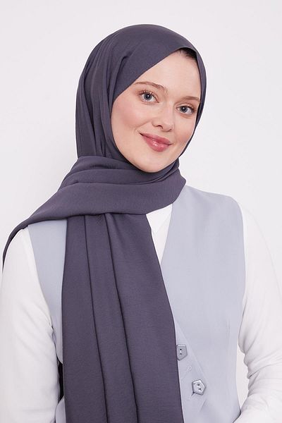 Levidor Anthracite Leola Plain Shawl