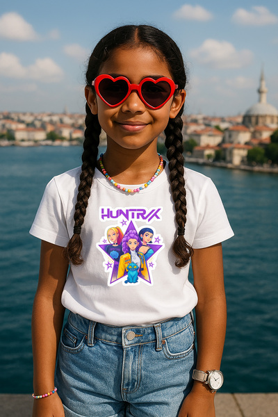 BLITZIST Μπλουζάκι για κορίτσια με στάμπα Kpop Demon Hunters Hunterix 4-13 ετών - Huntr/X