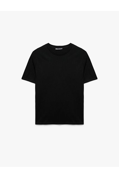 Koton Crew Neck Short Sleeve Regular Fit Cotton Basic T-Shirt