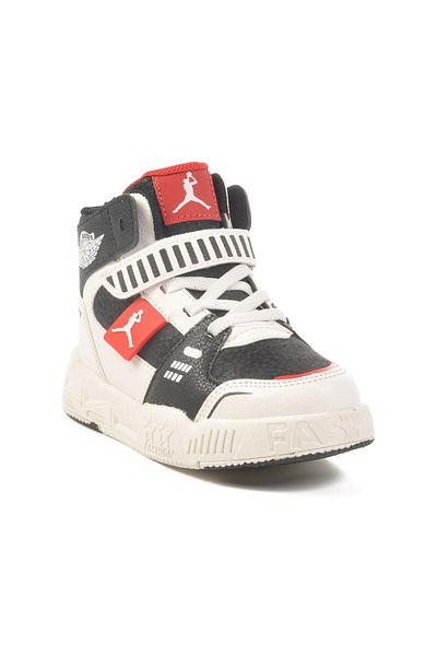AYK'S Black-Red Ankle Length Kids Sneaker King Long Cool P