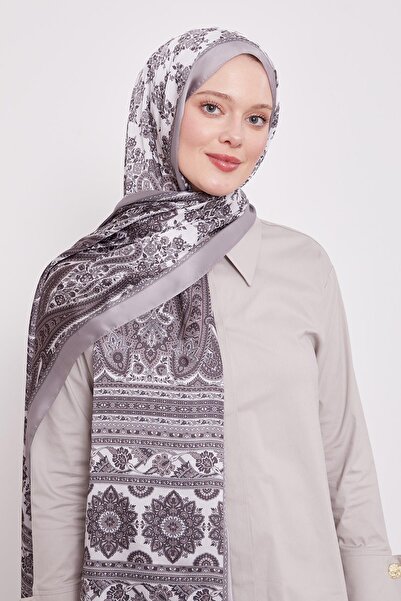 Levidor A.Mink Spiral Pattern Indian Silk Shawl