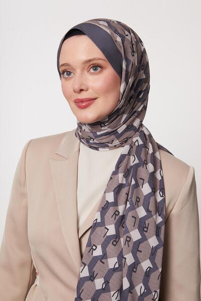 Levidor Indigo Honeycomb Pattern Love Shawl