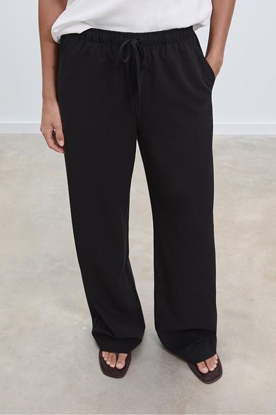 Stradivarius Long flowing smart trousers