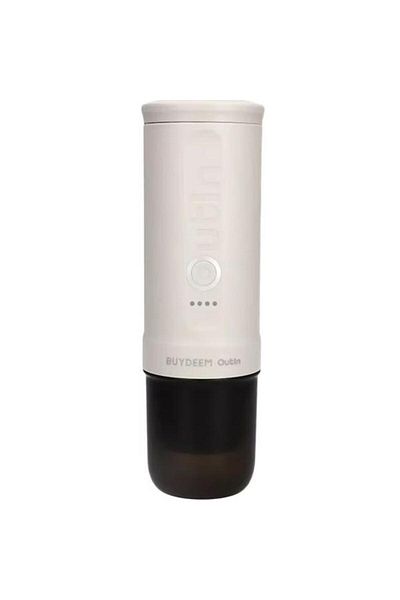 BUYDEEM Portable Espresso Machine OTEM-01-OW, 90W, 80ml, 670g, Car and Wall Charger, USB Cable, Comp