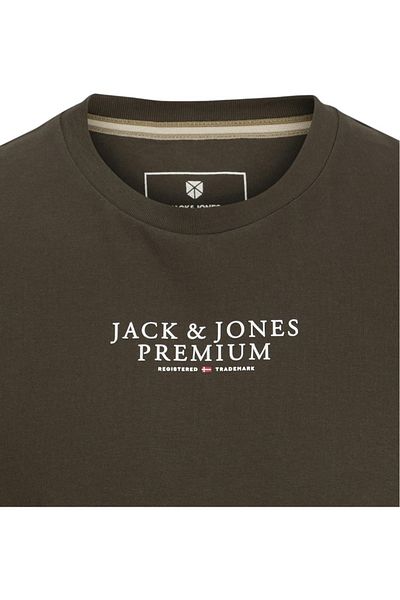 Jack & Jones Tricou JACK &JONES Bluarchie Crew - 12217167-Black Olive