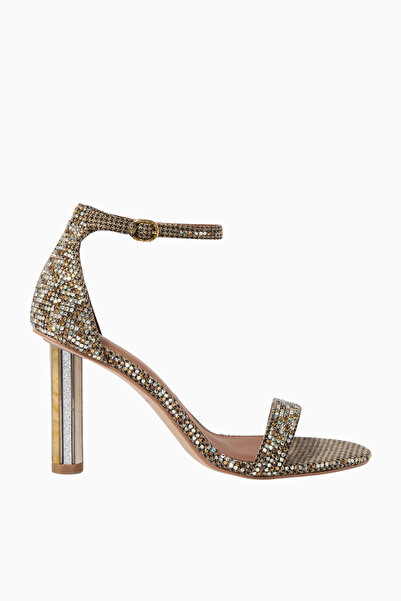Kurt Geiger Perspex 90 Crystal Houndstooth Sandals, 90mm Topuk ve Zarif Tasarım