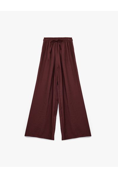 Koton Pantaloni largi cu șireturi, cu buzunar modal, cu talie elastică