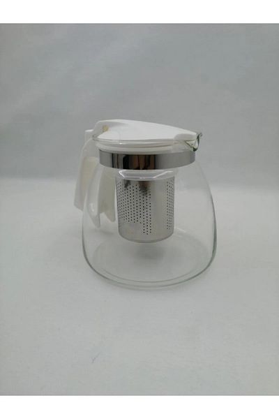 PRATİKOBA Glass Teapot with Steel Strainer 900 Ml. Royaleks-8882
