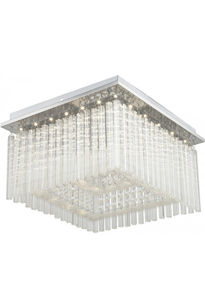 Rabalux Lampă de tavan LED Danielle 2448, 21W, 1750lm, lumină neutră, IP20, crom+transparent,