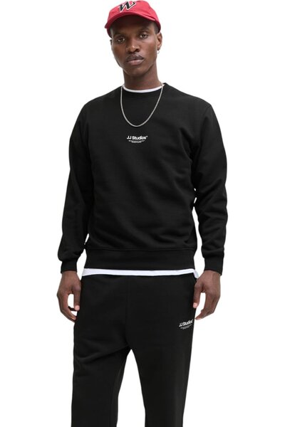 Jack & Jones Bluza JACK &JONES Soho Crew - 12278791-Black