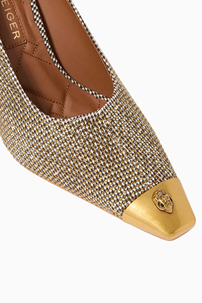 Kurt Geiger Regent Court 90 Pumps, Kumaş ve Vintage Detaylarla Zarif Topuklu Ayakkabı