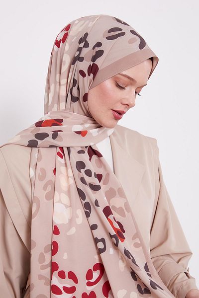 Levidor Dark Mink Patterned Elegance Shawl
