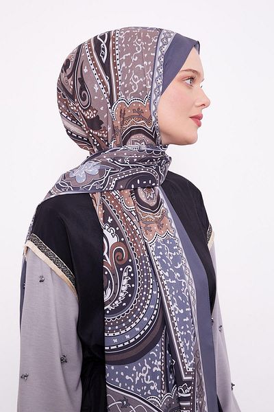 Levidor Anthracite Authentic Pattern Love Shawl