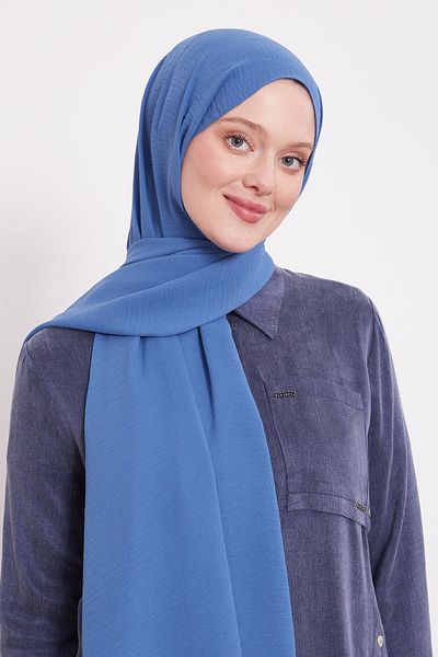 Levidor Denim Blue Straight Aerobin Shawl