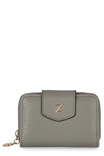 Zühre Zippered Dark Gray Mini Wallet Zc023