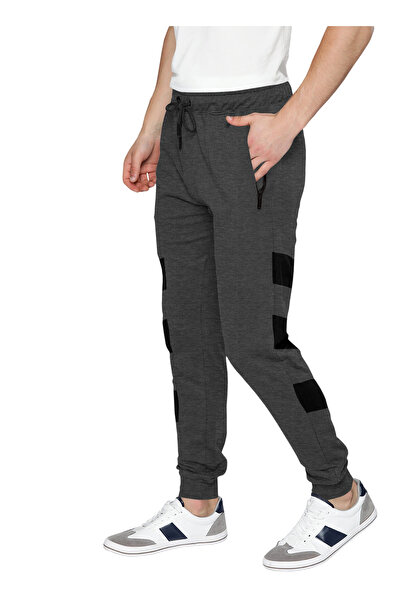 LAUREN SMITH Athletic Men’s Track Pant 100%Cotton Comfortable , Elastic Waist & Zipper Pockets-