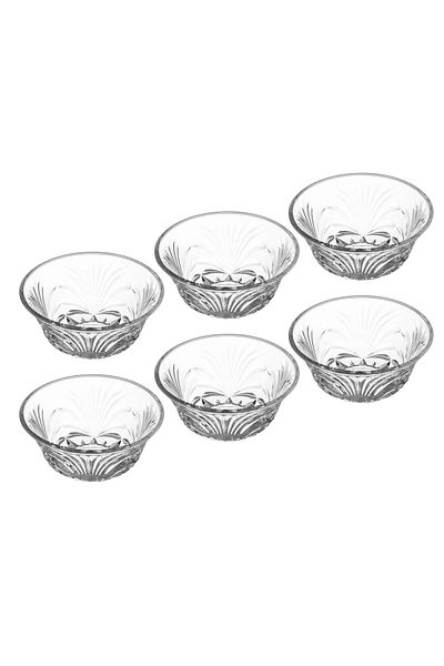 Dania Glass yogurt set for sweets and nuts, 6 pieces, transparent, 14*7 cm