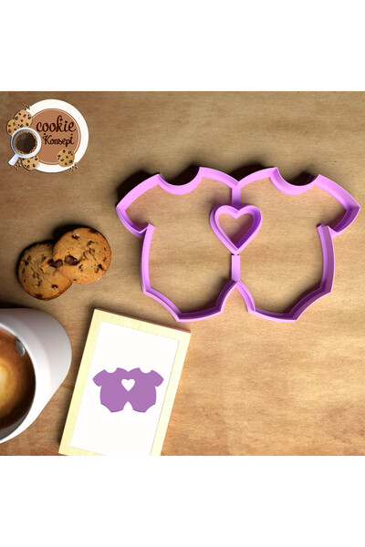 CookieKonsept مجموعة قوالب استحمام الطفل، بذلة مزدوجة - متوافقة مع البسكويت و...