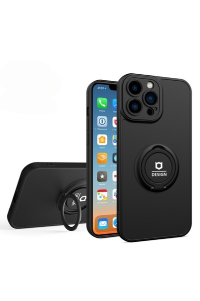 SOHO Carcasă Eagle Eye cu suport pentru Samsung A52 5G, neagră, suport magnet...