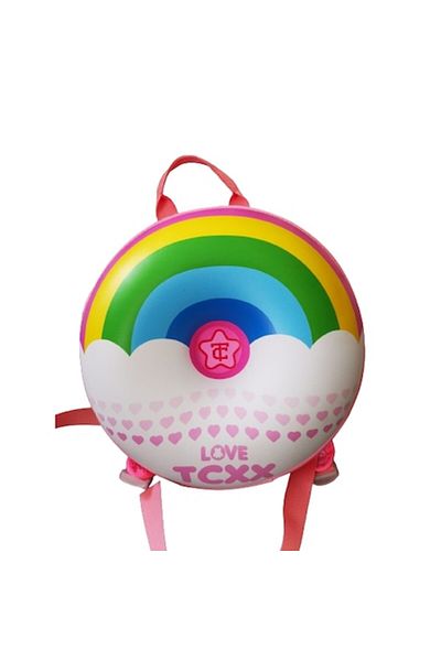 OEM Kindergarten Backpack 3D Model Rainbow Donut, 27.7 x 12.6 cm, 490 grams, pink