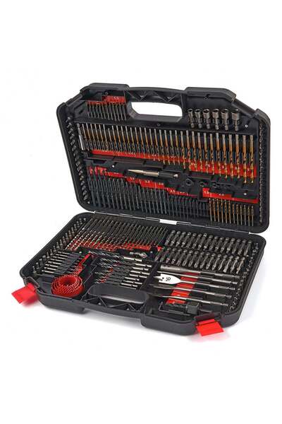 HBM Machines TRUSA BITI BURGHIE CAROTE FREZE LEMN METAL ZIDARIE 246 PIESE