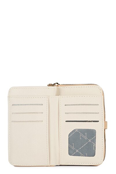 Zühre Zippered Nude Mini Wallet Zc025