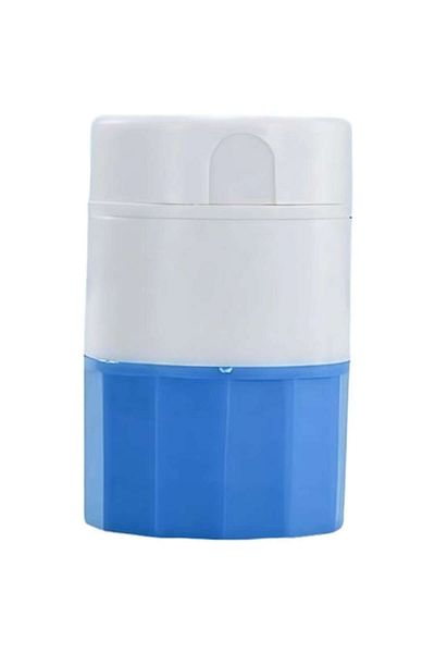 GABIANO Cutie de pastile multifuncțională, 4 în 1, compactă, ABS, lamă din oțel inoxidabil
