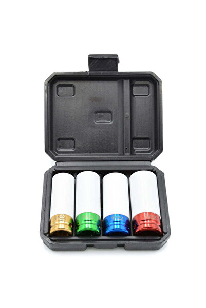 GEKO ﻿SET 4 TUBULARE CU PROTECTIE PENTRU JANTE ALIAJ 1/2 17-22MM