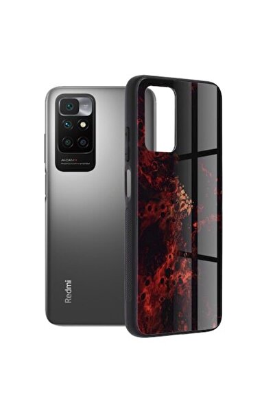 OEM Θήκη για Xiaomi Redmi 10 / Redmi 10 2022, Σειρά Techsuit Glaze, Κόκκινο Ν...