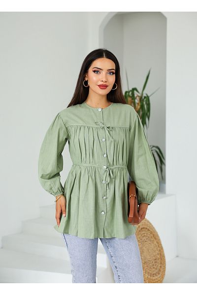 Vegove Tunic with Drawstring Detail