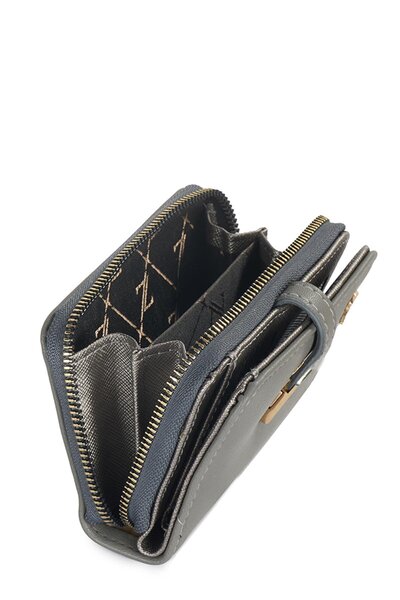 Zühre Zippered Dark Gray Mini Wallet Zc025
