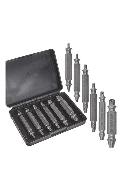 GEKO SET DE 6 EXTRACTOARE DUBLE SURUBURI UZATE DETERIORATE