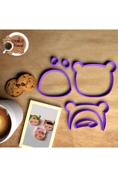 CookieKonsept مجموعة قوالب استحمام الطفل للفتيات الصغيرات - متوافقة مع البسكويت والعجينة والطين