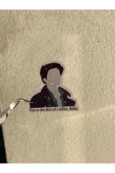 badescraft Hologramlı Parıltılı Tekli Sticker- Etiket- Parlayan Sticker- Twil...