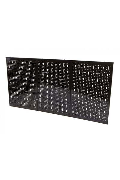 HBM Machines METAL PANEL FOR TOOL ORGANIZER SUPPORT BLACK 60X120CM + 18 METAL HOOKS HBM MACHINES OLAN…