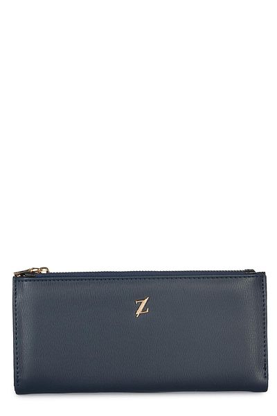 Zühre Navy Blue Compartment Wallet Zc027