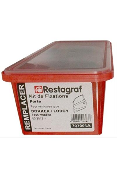 RESTAGRAF Set clipsuri pentru montaj ușă față/spate A702003A, din plastic, compatibil cu Dacia L