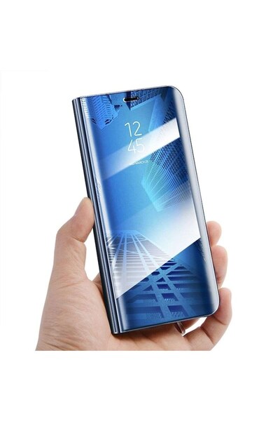 SOHO Carcasă Oppo A91 Flip Cover Mirror Albastră