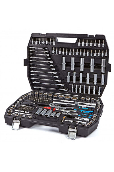 HBM Machines TRUSA DE SCULE PROFESIONALA CU TUBULARE SI CLICHETI 1/2 3/8 1/4 216 PIESE HBM OLANDA