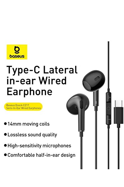 Baseus Type-C 17CZ Wired Earphones with High-Quality Sound