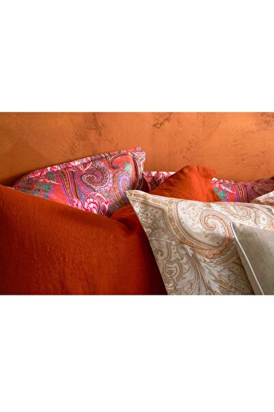 Bianco Perla 4-piece double bed linen set, Biancoperla - Mozart Multicolor, red