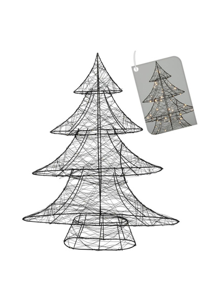 shumee Black luminous Christmas tree 60 LEDs 60 cm