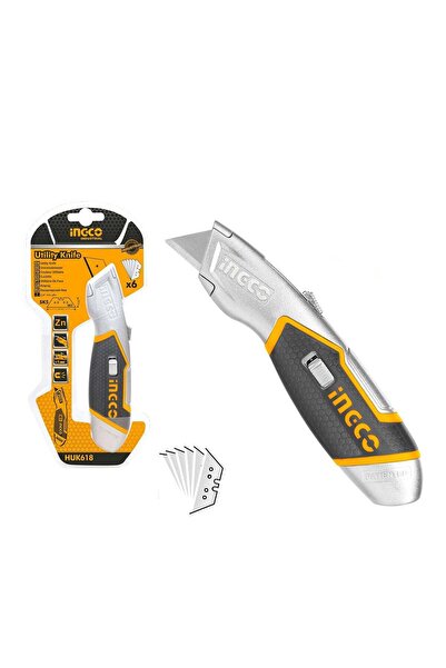 Bervas ﻿CUTTER METALIC FOLDABIL CU MANER DIN CAUCIUC CU 5 REZERVE INGCO