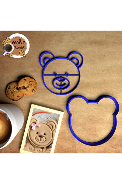 CookieKonsept مجموعة قوالب استحمام الطفل تيدي بير - متوافقة مع البسكويت والعج...