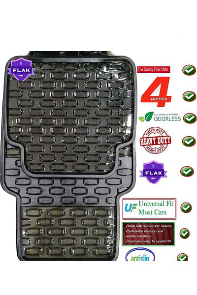 Master Flak Car Mat Set Smoked Color Universal