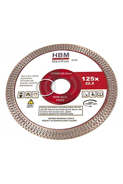 HBM Machines DISC PROFESIONAL DE DEBITAT TAIAT CU DIAMANT 125MM HBM